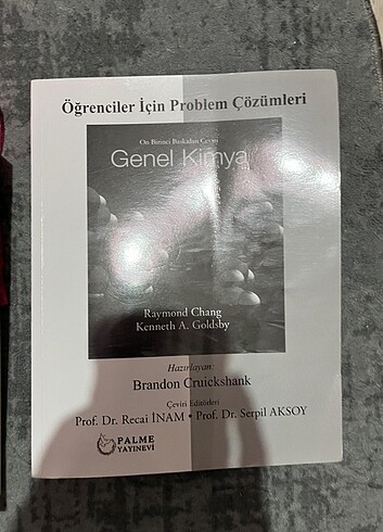 Genel Kimya Palme Yayınevi Cevap anahtarı 