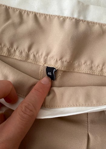 Trendyol & Milla Bej Pilili Midi Mini Etek