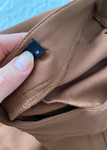 Trendyol & Milla Kadın Kahverengi Midi Kumaş Pantolon
