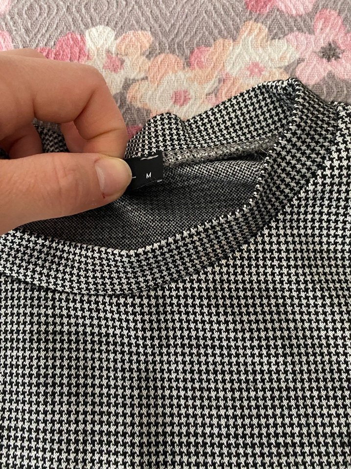 Gri Uzun Kollu Midi Elbise - Görsel 4