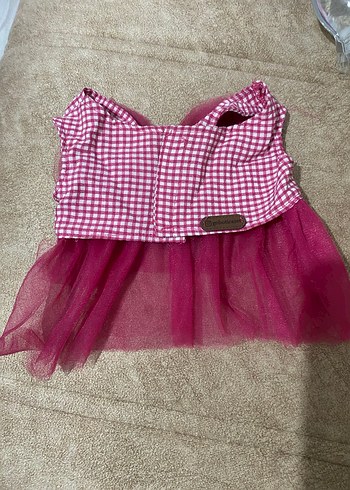 Dantel Detaylı Pembe kedi Yeleği - Görsel 2