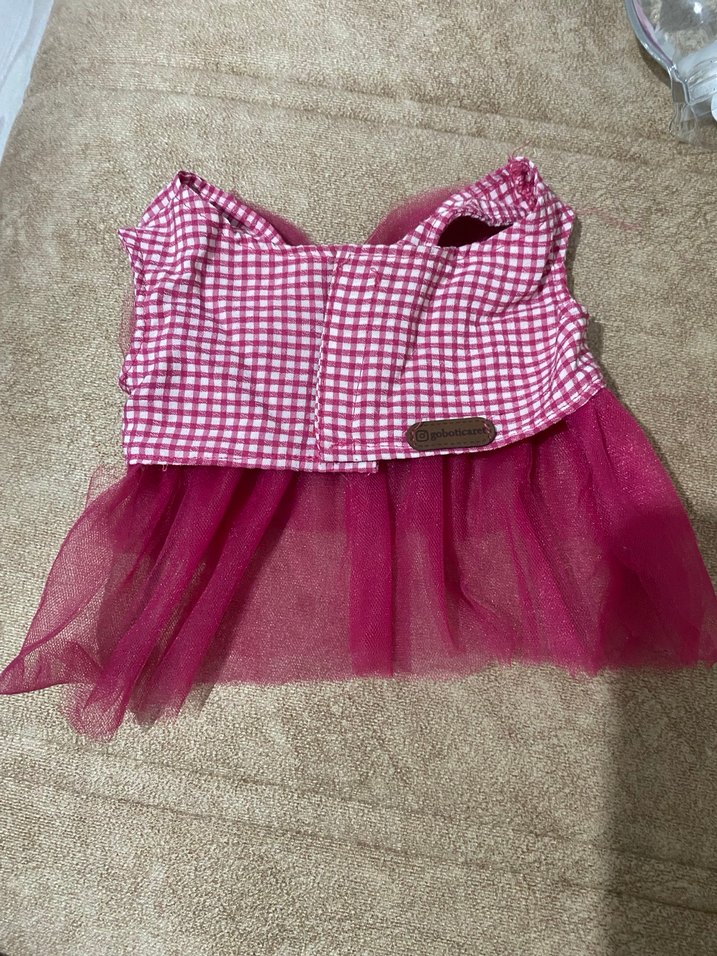 Dantel Detaylı Pembe kedi Yeleği - Görsel 2