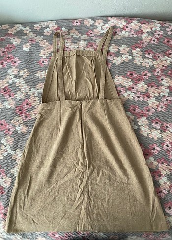 Bej Renk Pastel Jile Elbise - Görsel 2