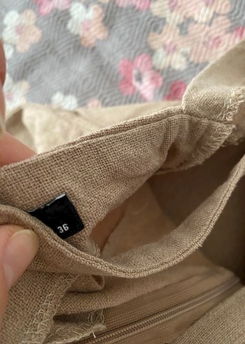 Bej Renk Pastel Jile Elbise - Görsel 3