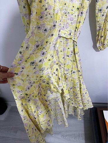 xs Beden sarı Renk H&m elbise
