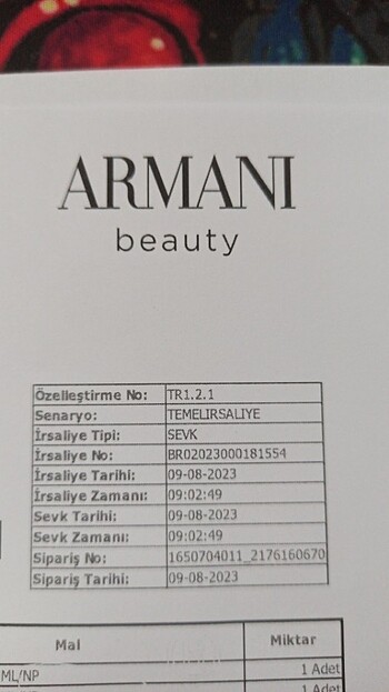  Beden Renk My way Giorgio Armani 