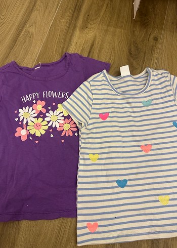 Mor Kısa Kollu Kız Tişörtü - Görsel 4