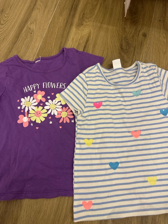 Mor Kısa Kollu Kız Tişörtü - Görsel 4