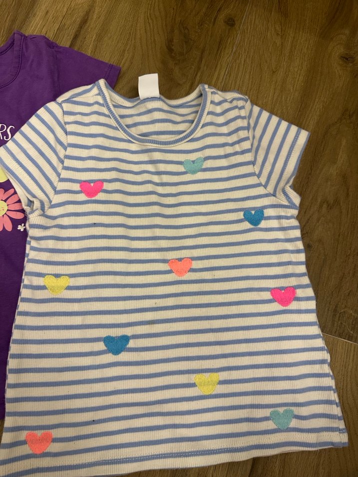 Mor Kısa Kollu Kız Tişörtü - Görsel 3