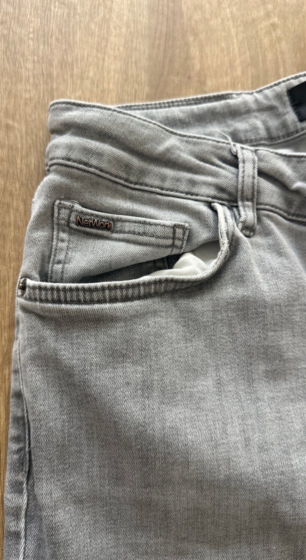 Açık Gri Yıkamalı Denim Jean — görsel 3/5