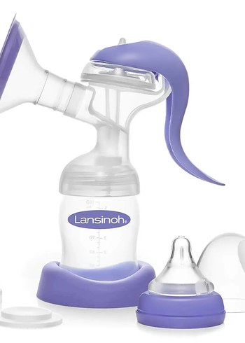 Lansinoh Manuel Göğüs Pompası Mor - Görsel 2