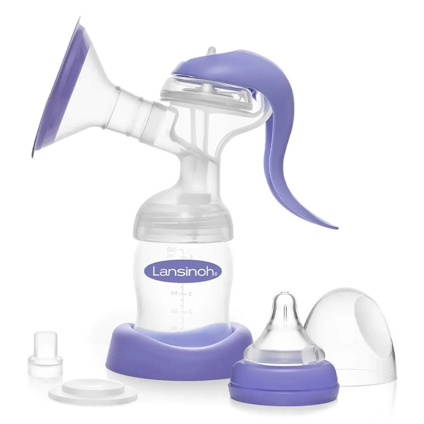 Lansinoh Manuel Göğüs Pompası Mor - Görsel 2