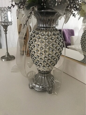  Beden karaca gümüş vazo