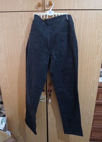 xxl Beden Kadın Kahverengi Bol Kesim Denim Pantolon