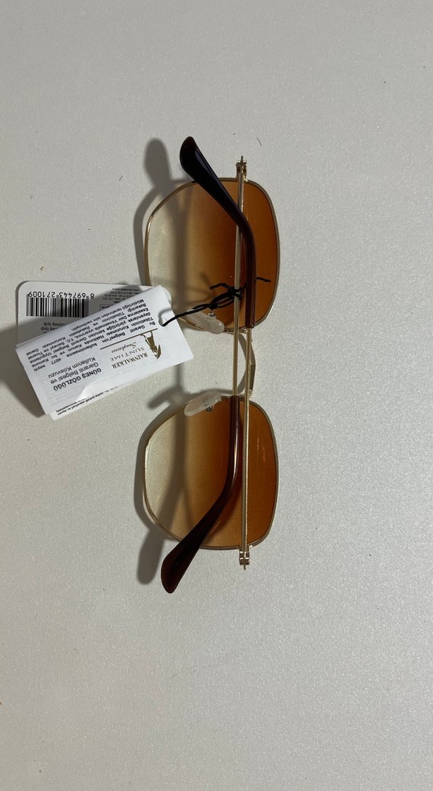 Bej Kadın Klasik Güneş Gözlüğü - Görsel 3