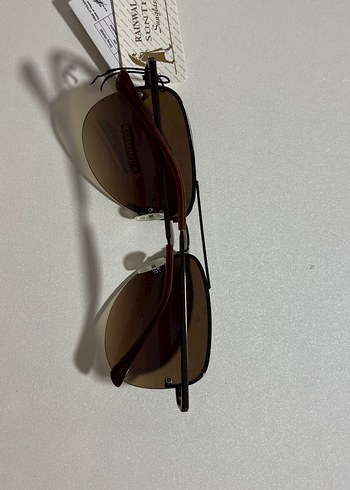 Kahverengi Minimalist Kadın Güneş Gözlüğü - Görsel 3