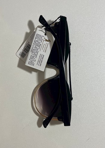 Siyah Minimalist Kadın Güneş Gözlüğü - Görsel 2