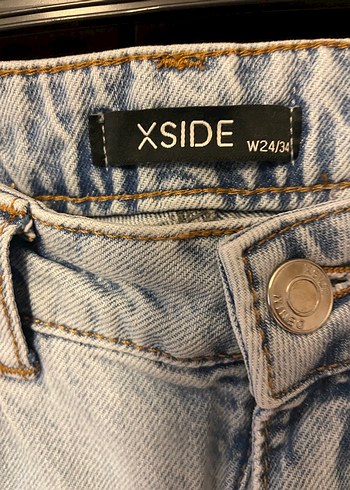 Kadın mavi Midi Denim Pantolon - Görsel 2