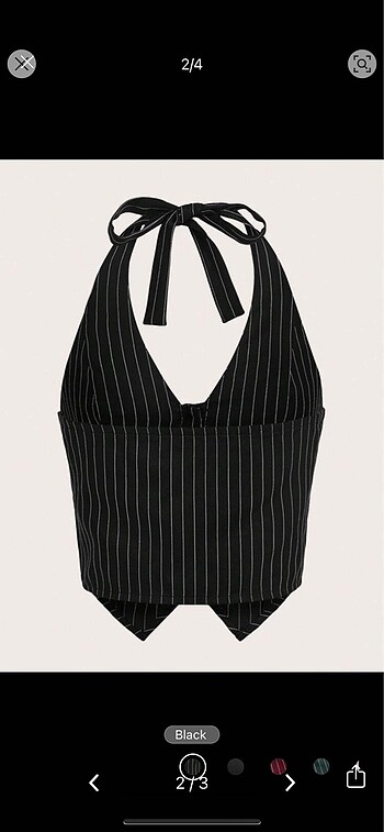Sheinside Bluz crop shein