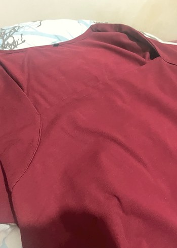 Bordo Uzun Kollu Kadın Bluz - Görsel 3