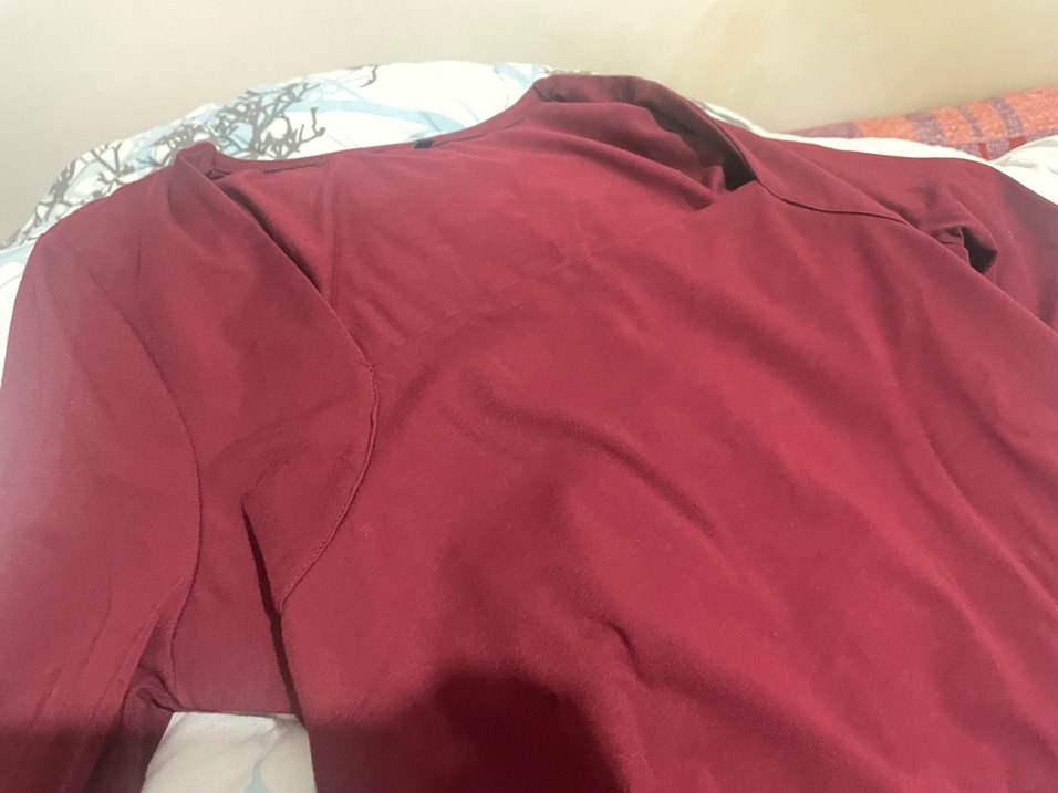 Bordo Uzun Kollu Kadın Bluz - Görsel 3