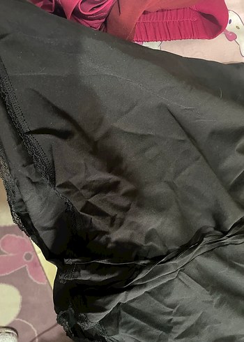 Siyah Askılı Midi Kadın Pijama Takımı gecelik takım - Görsel 4