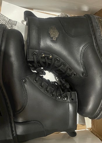 Siyah Kadın Bot harley davidson - Görsel 9