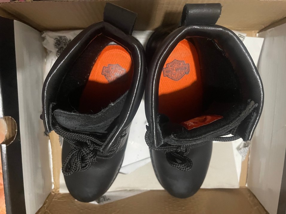 Siyah Kadın Bot harley davidson - Görsel 2