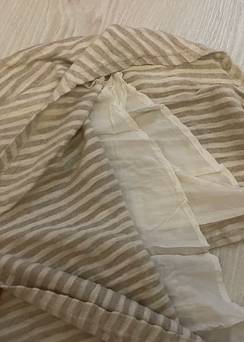 Düğmeli Bej Midi asimetrik Etek - Görsel 3