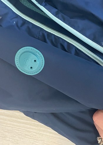 Erkek Bebek Koyu Mavi Fermuarlı Tulum mont - Görsel 6