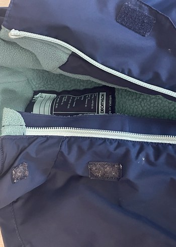 Erkek Bebek Koyu Mavi Fermuarlı Tulum mont - Görsel 5