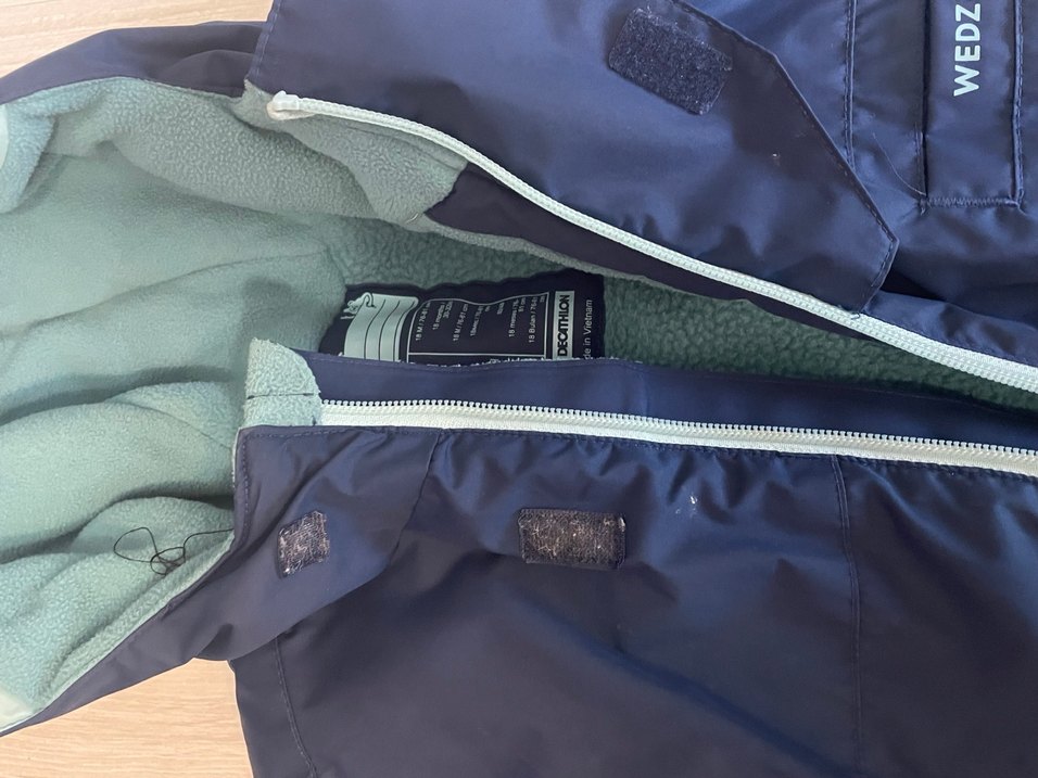 Erkek Bebek Koyu Mavi Fermuarlı Tulum mont - Görsel 5