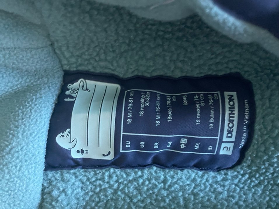 Erkek Bebek Koyu Mavi Fermuarlı Tulum mont - Görsel 2