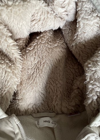 Kapüşonlu Beyaz Unisex Çocuk Mont - Görsel 2