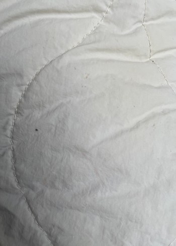 Düğmeli Krem Bebek Kapitone Ceket - Görsel 3