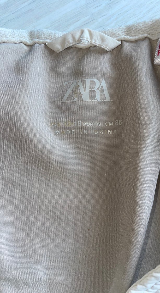 Düğmeli Krem Bebek Kapitone Ceket - Görsel 5