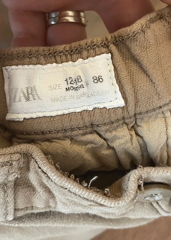 Zara kahverengi Erkek Çocuk  Rahat Pantolon - Görsel 5