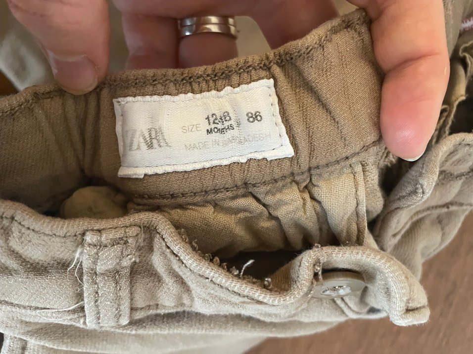 Zara kahverengi Erkek Çocuk  Rahat Pantolon - Görsel 5