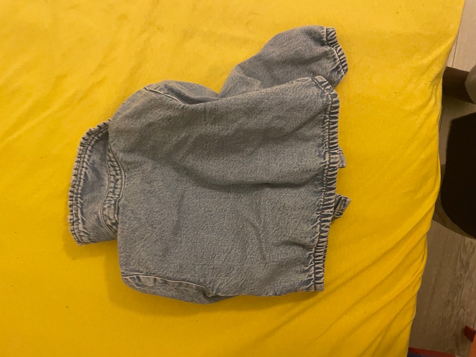 Düğmeli Gri Bebek Denim Ceket - Görsel 5