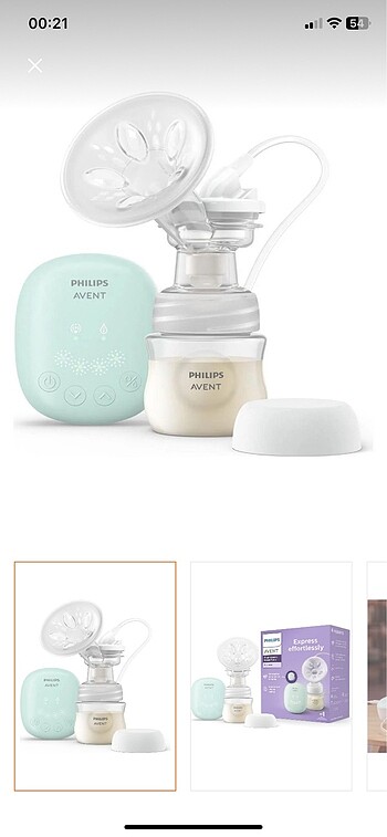 Philips avent süt sağma makinası