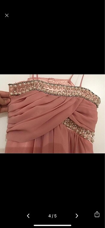 Somon m/38beden gece elbisesi - Görsel 2