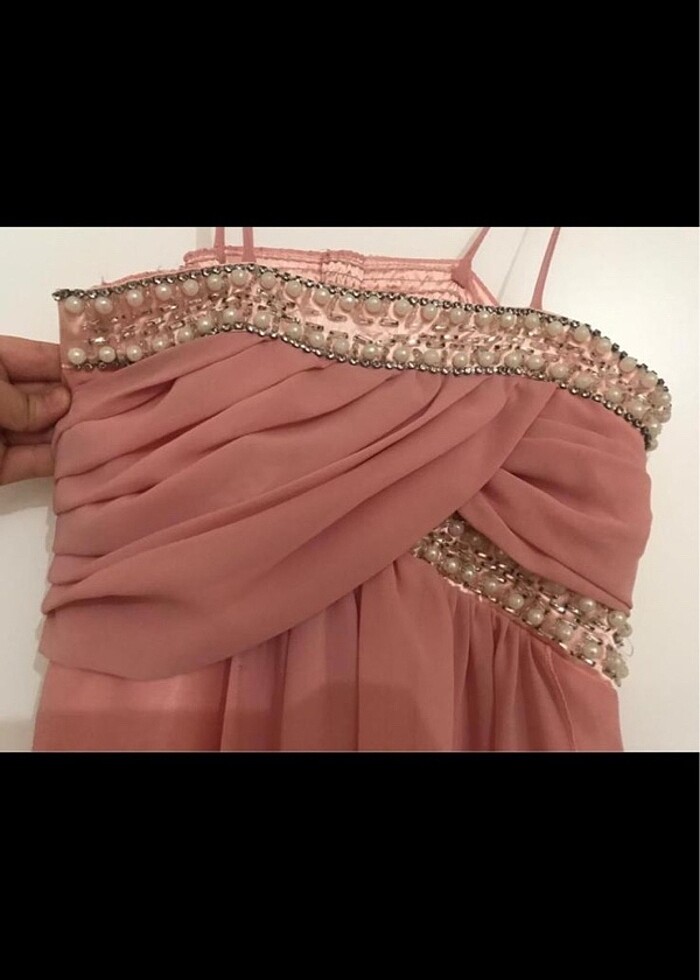 Somon m/38beden gece elbisesi - Görsel 2