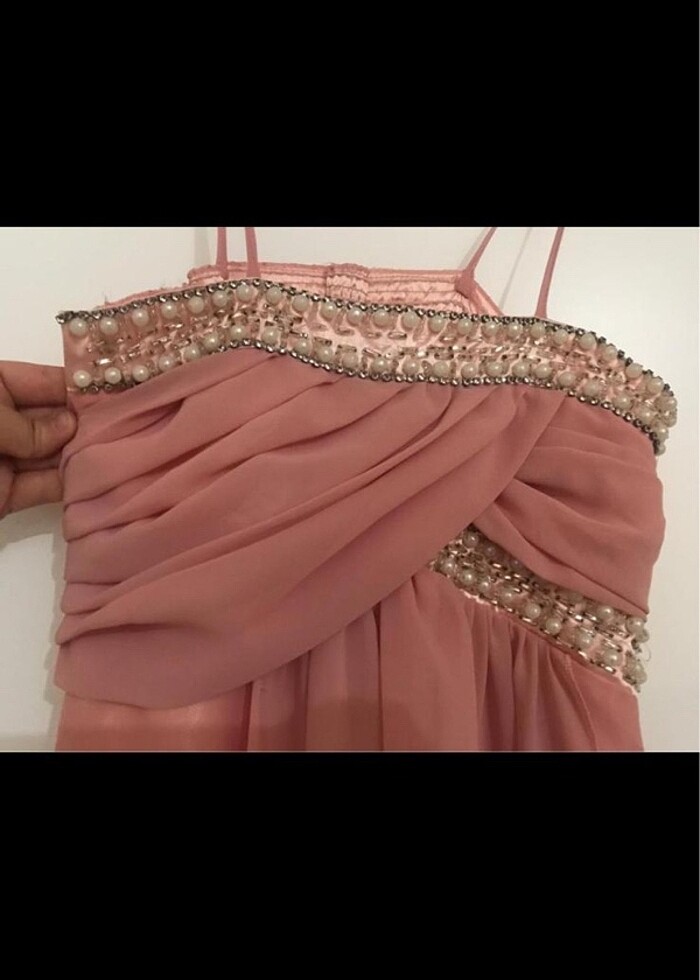 Somon m/38beden gece elbisesi - Görsel 3