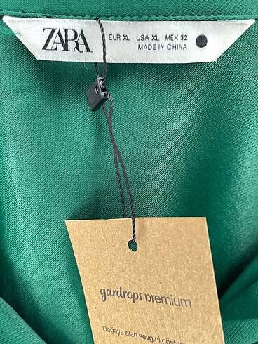 xl Beden yeşil Renk Zara Gömlek %70 İndirimli.