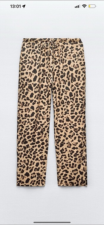 s Beden camel Renk Zara leopar pantolon