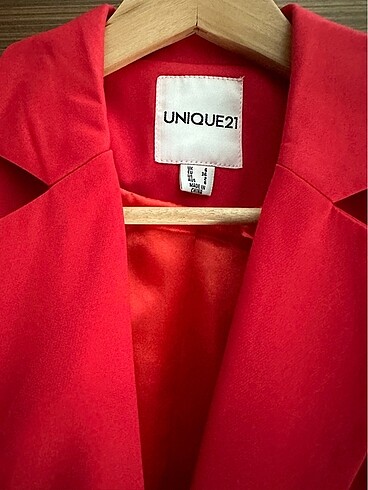 Asos ASOS UNİQUE 21 Kırmızı Blazer Ceket XS