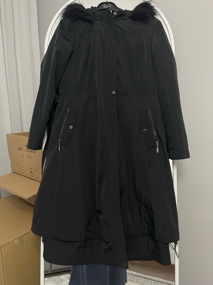 NİHAN Parka Kürklü Kapşonlu - Görsel 3