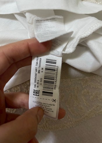 Ramsey Erkek Beyaz Keten Kısa Kollu Tişört - Görsel 4