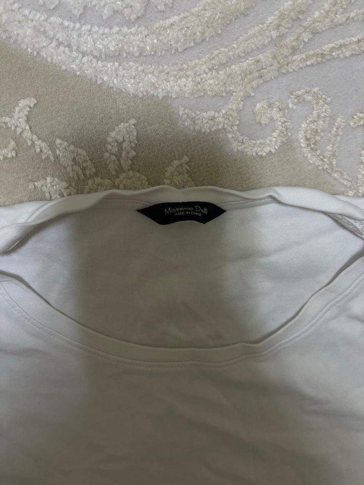 Ramsey Erkek Beyaz Keten Kısa Kollu Tişört - Görsel 2