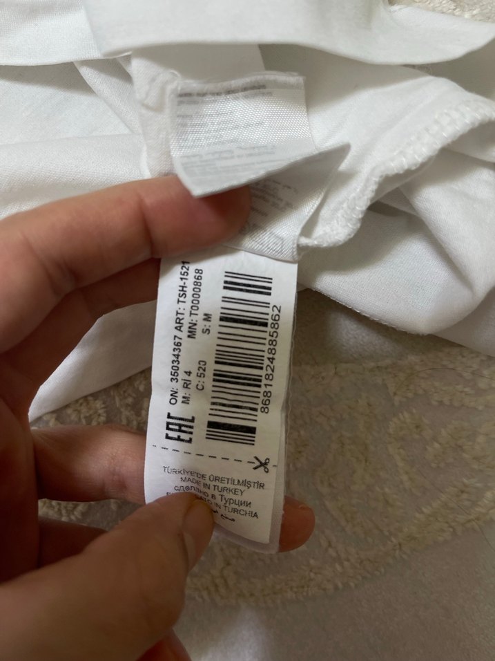 Ramsey Erkek Beyaz Keten Kısa Kollu Tişört - Görsel 4